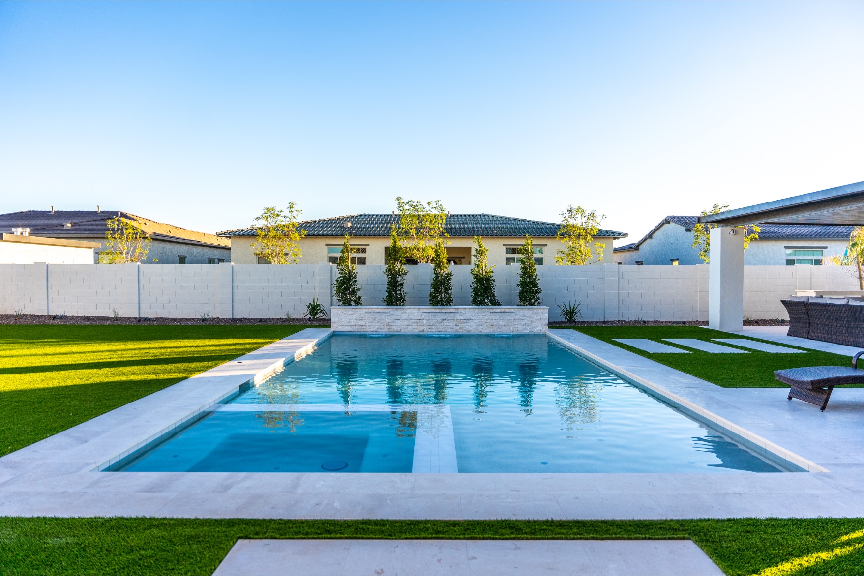Luxury Pool in a gorgeous backyard